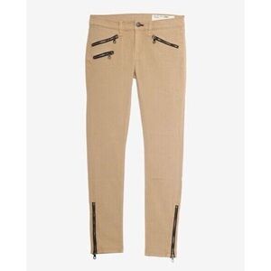 Rag & Bone timmy zipper detailing skinny khaki pants